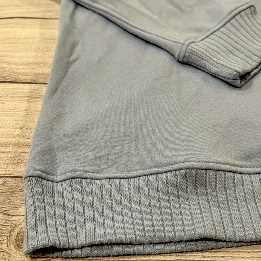 Rae Mode Women's Light Blue Quarter-Zip Sweatshirt